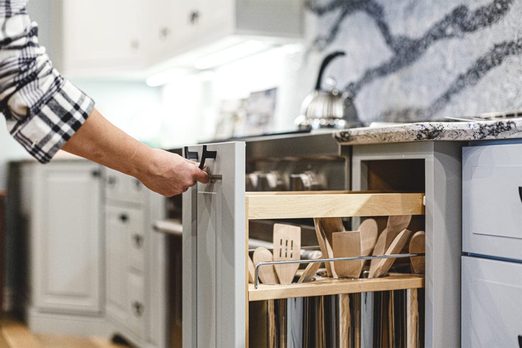 Custom Cabinet Storage Space