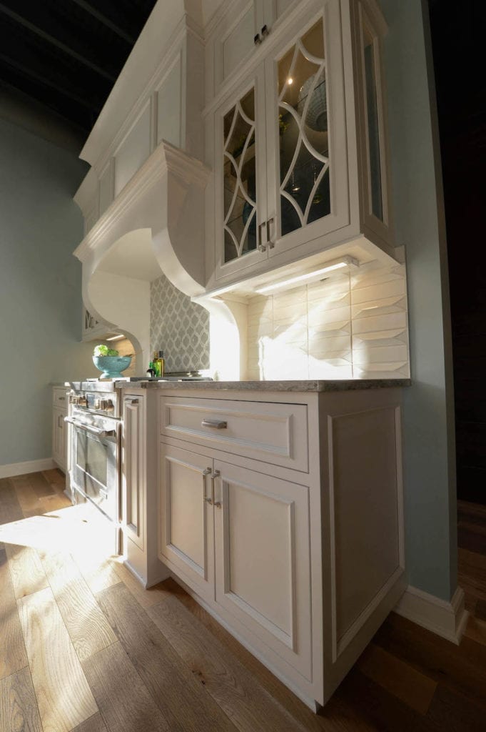 White Cabinet Counter Space